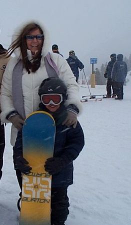 Snow boarding in Mammoth