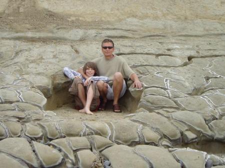 My son David and I at the beach