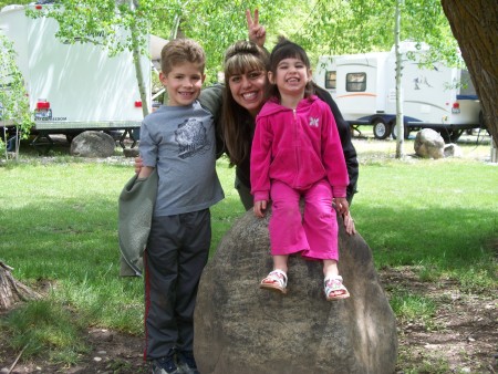 Me and the kids camping at Cub River!