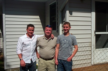 Me and my 2 boys at Graduation party