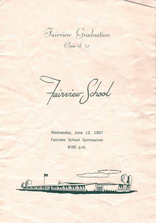 Class of 1957 Graduation Program Cover