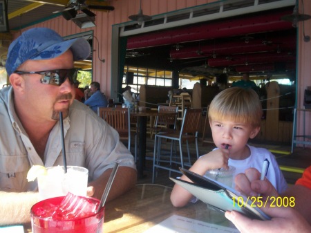 Me and my grandson Nate at LULU's Gulf Shores