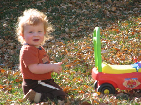 Rowan in the Backyard 11/08