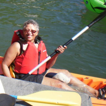 me kayaking