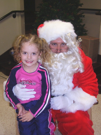 Paige with Santa 12-2009