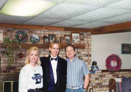 Deb-Chris-Rick Big Prom Night at our House