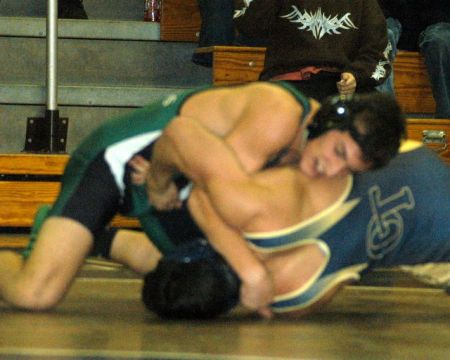 My youngest son's senior year wrestling.