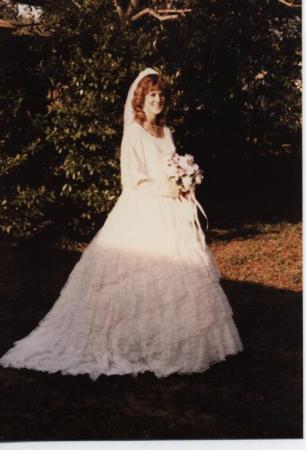 cindy on wedding day