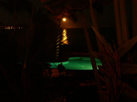 Full Moon Over The Pool
