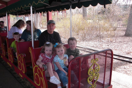 Riding the train at Denver Zoo