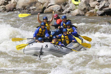 Colorado whitewater rafting trip