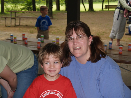 Lisa w/ son at preschool