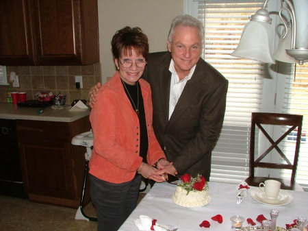 cutting cake