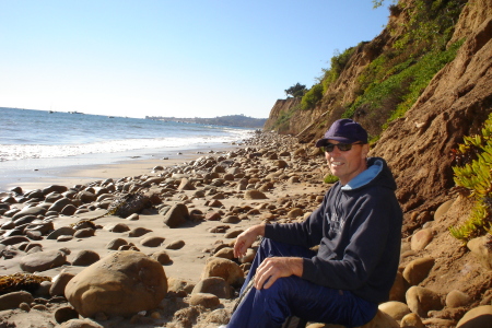 Rick Lemke on the beach in Santa Barbara