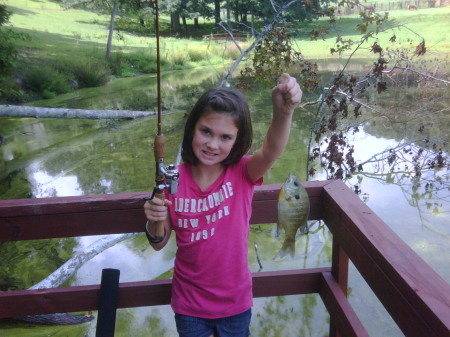 Daddy and Caroline fishing 045