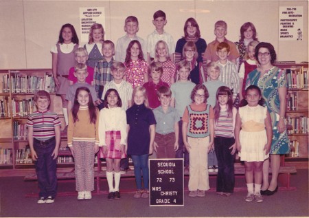 Mrs. Christy's 4th Grade Class 1972-73