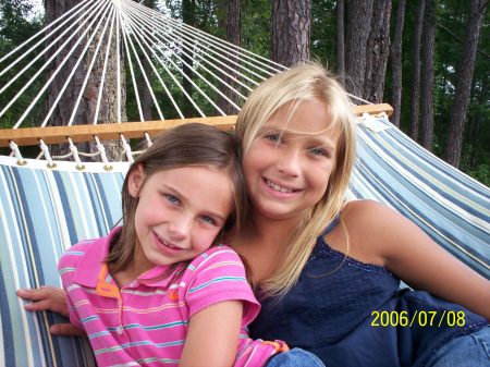 Brigid & my neice, Mackenzy at Mom's