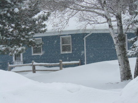 My home in Wintery Hilbert, WI