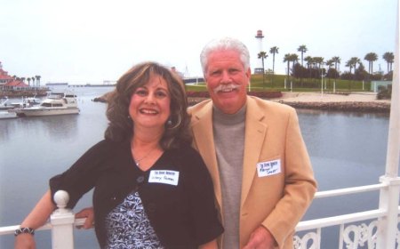 Joe Hale ('68) & me on Murder Mystery Cruise