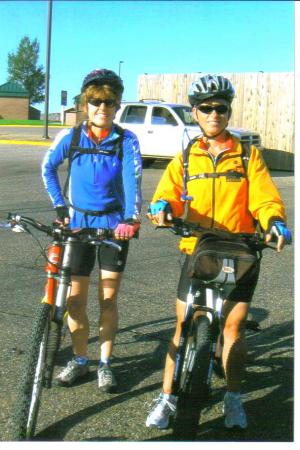 Jeannine and Maureen 2009 charity bike tour