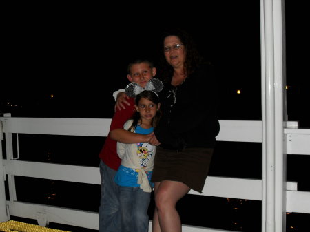 Grandkids and me on the Mark Twain