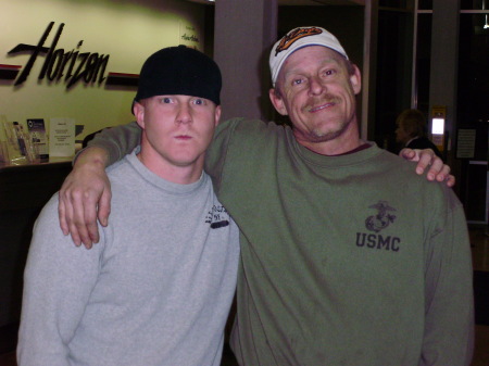 Son Shawn and John..leaving for Iraq