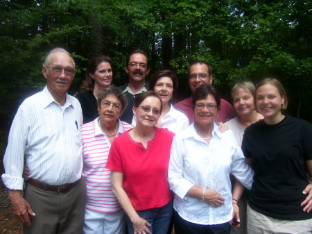 My mom, stepdad, brothers and sisters.