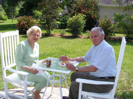 Dad and Ann at Easter