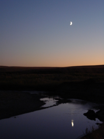 Moon above the Cut Bank River, MT vac 09