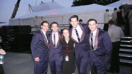 Erica with Jersey Boys July 4, 2009