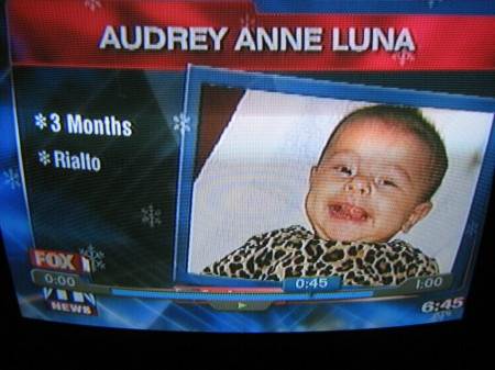 My Baby on Fox 11 News!!