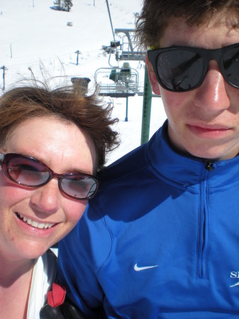 April 19, 2009 ski date with my son!