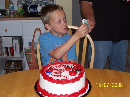 Payton on his 8th  B-day