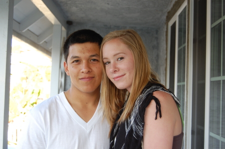 My youngest daughter Carly and her boyfriend