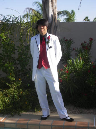 My son Chris, Senior prom. 2009