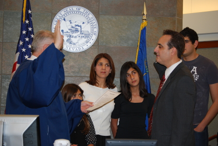 Official Swearing in as a District Court Judge
