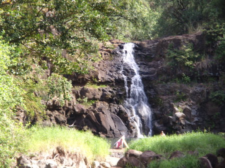 Waterfall At Botanicl Garden/ Oahu,Hawaii