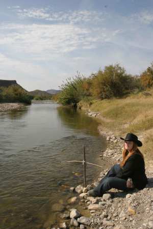 Down by the river.