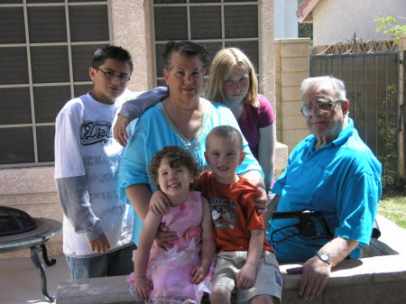 with some of the grandkids