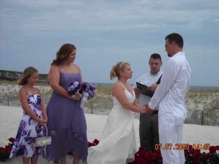 The wedding party- Jordan, Dawn, Kim, Kurtis