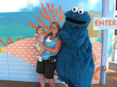 Grandma, Emma and Cookie monster