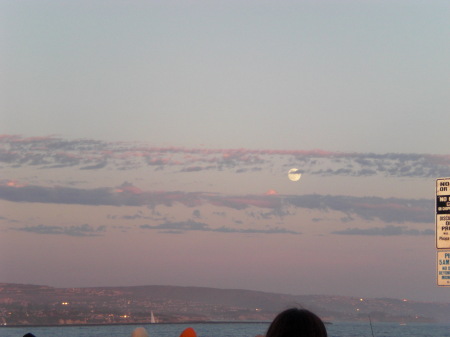 Full Moon over the ocean