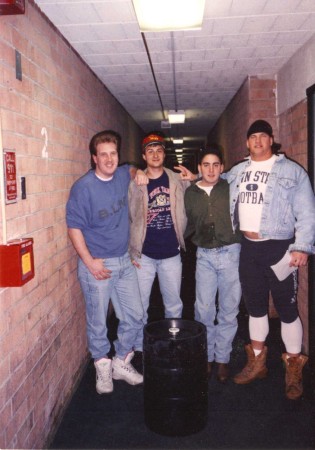 Dave in 1992 at PSU (Yikes!!)  Nice boots!