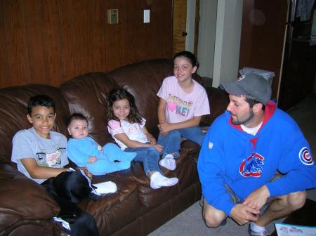 Me & grand kids at my apt. 4 out of 6