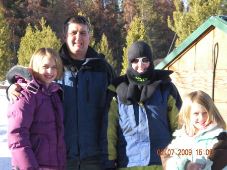 Family at Uncle Charley's Wise River Home