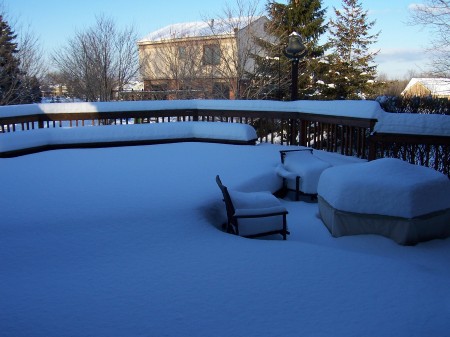 Our deck in winter 2008-9