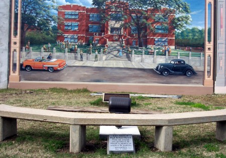 CCHS Mural and bench