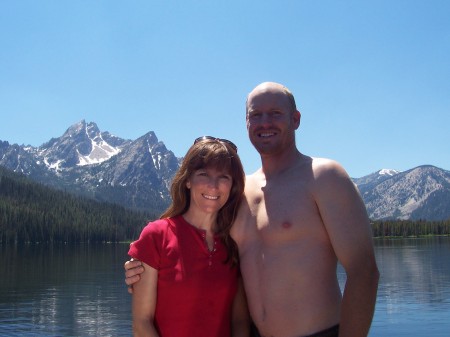 Me and husband John - Sawtooth Mountains