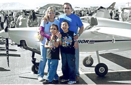 Family at the Apple Valley Air Show