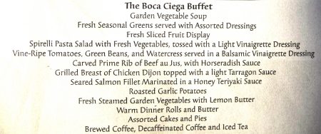 Buffet Menu